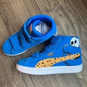 Puma RARE Sesame Street Suede Shoes Cookie Monster